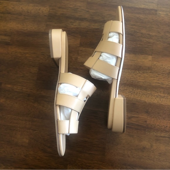 NIB $720 Burberry Lyna Cage Slide Sandal in LIGHT SESAME, Size 36.5 EU / 6.5 US! - Picture 12 of 16